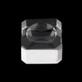 1 pcs Transparent Glass Square Dimple Stand Crystal Ball Display Bases Table Stand Home Decor Ornaments Crystal Ball Holder Rack